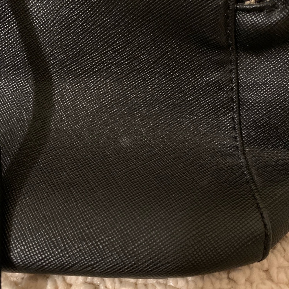Medium sized Black Faux Leather Backpack - Picture 10 of 13
